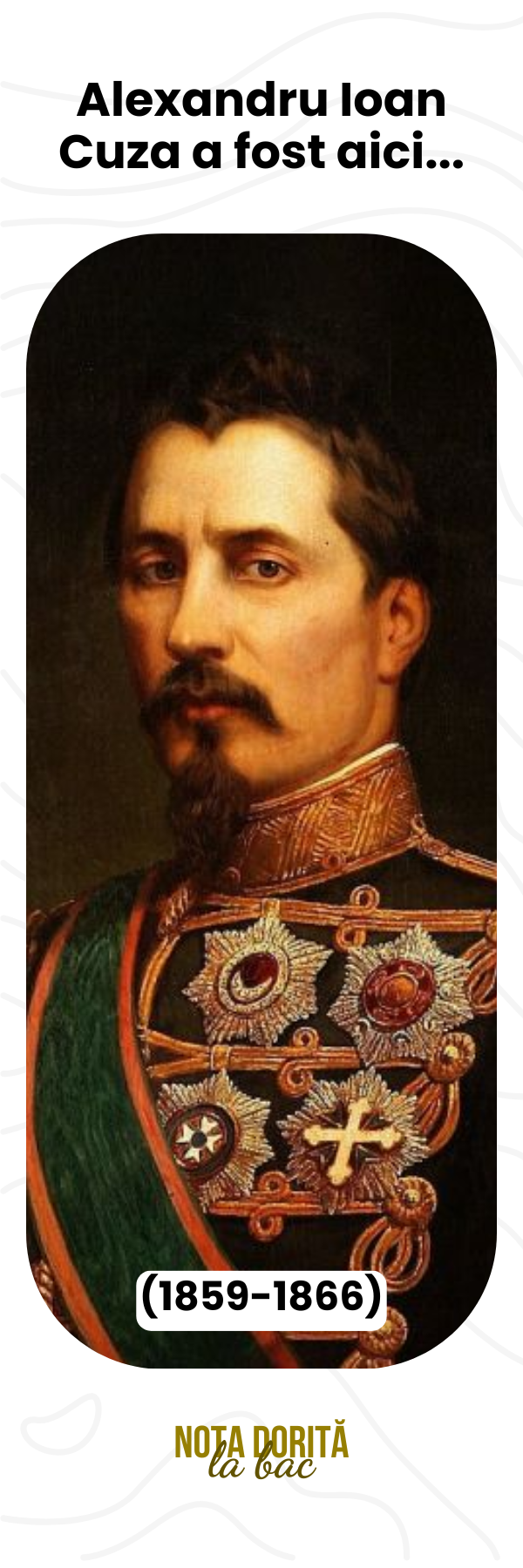 Semn de carte - Alexandru Ioan Cuza