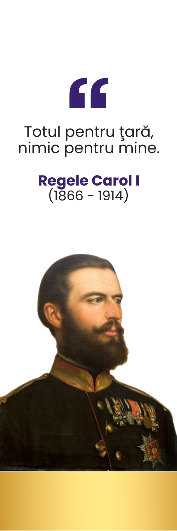 Semn de carte - Regele Carol I