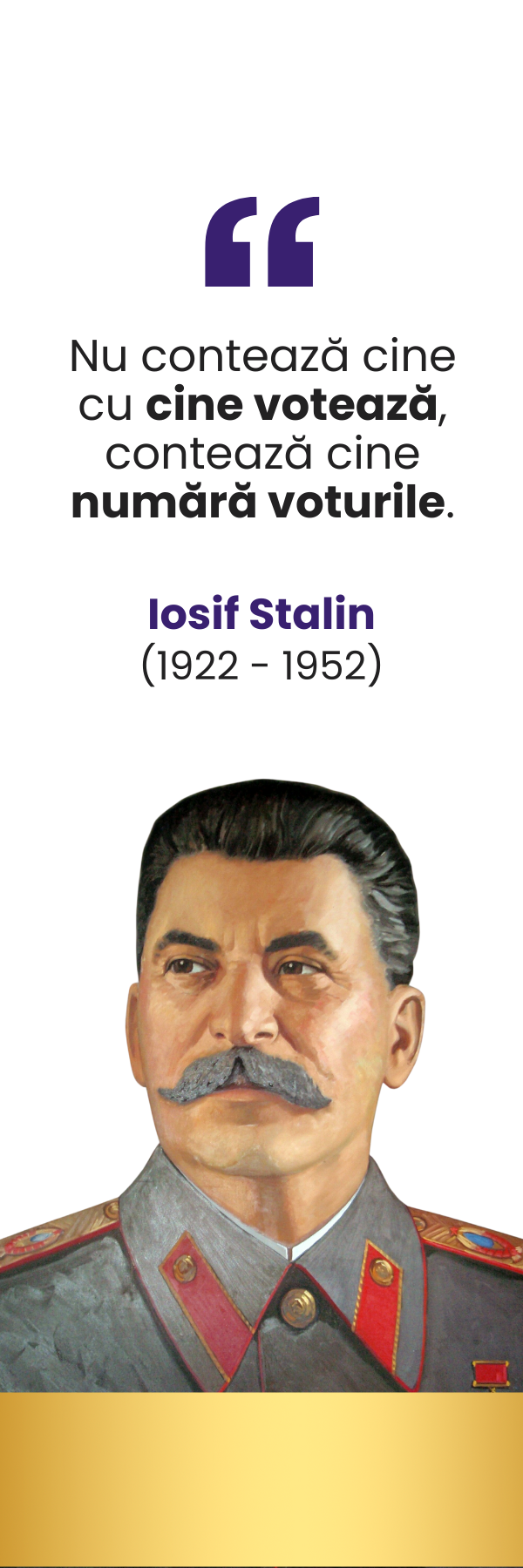 Semn de carte - Iosif Stalin