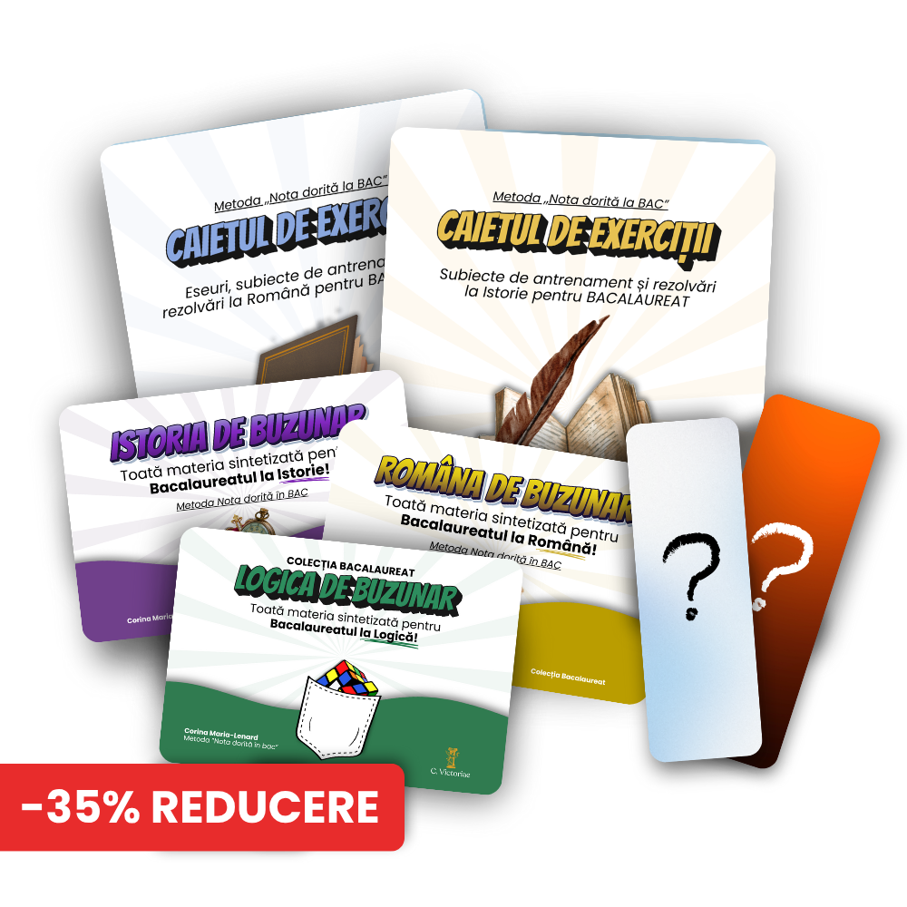 Kit-ul de bacalaureat (ROMÂNĂ, ISTORIE, LOGICĂ)