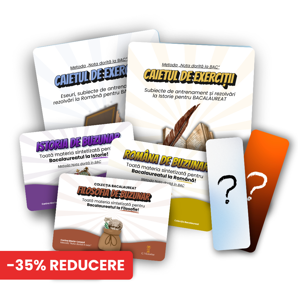 Kit-ul de bacalaureat (ROMÂNĂ, ISTORIE, FILOSOFIE)